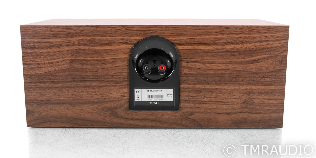 Focal Chora Center Channel Speaker; Dark Wood