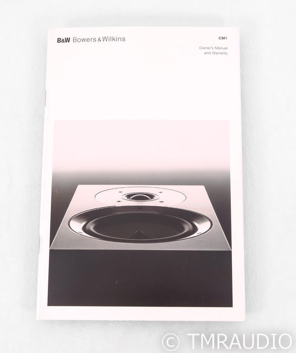 B&W CM1 Bookshelf Speakers; Maple Pair; CM-1