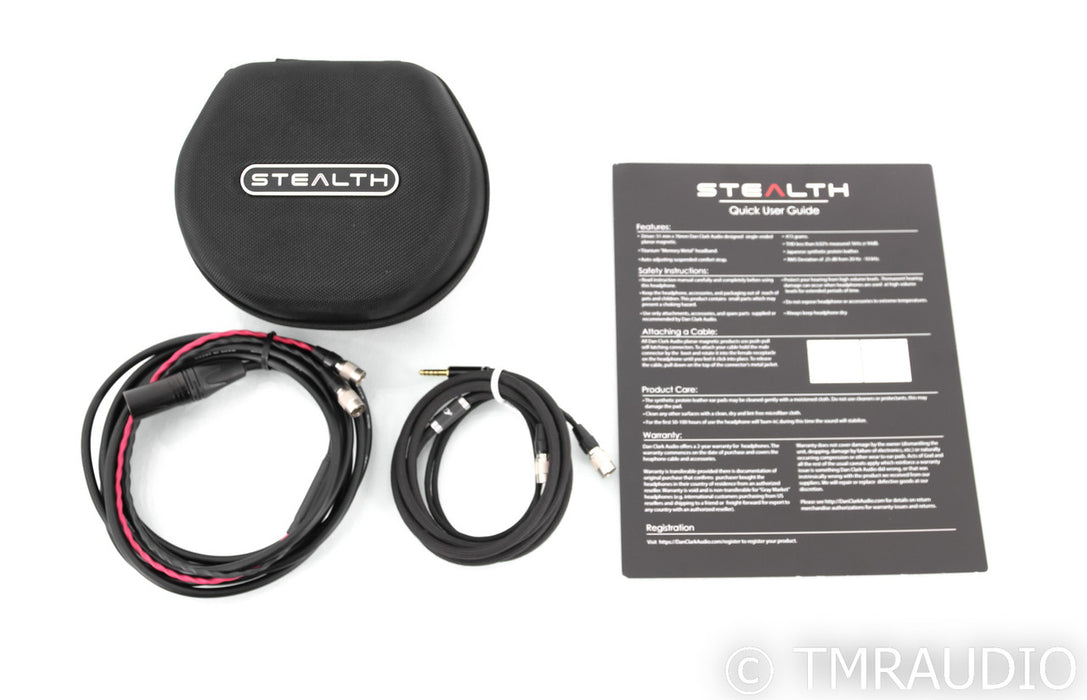 Dan Clark Audio Stealth Planar Magnetic Headphones; Carbon; Cable Upgrades