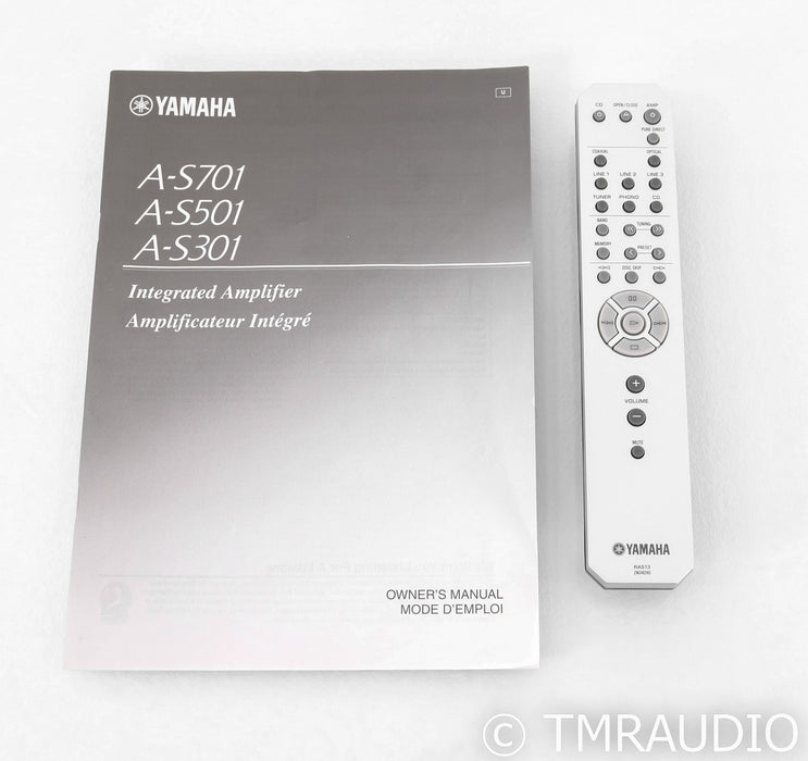 Yamaha A-S501 Two Channel Integrated Amplifier; AS501; Remote; MM Phono