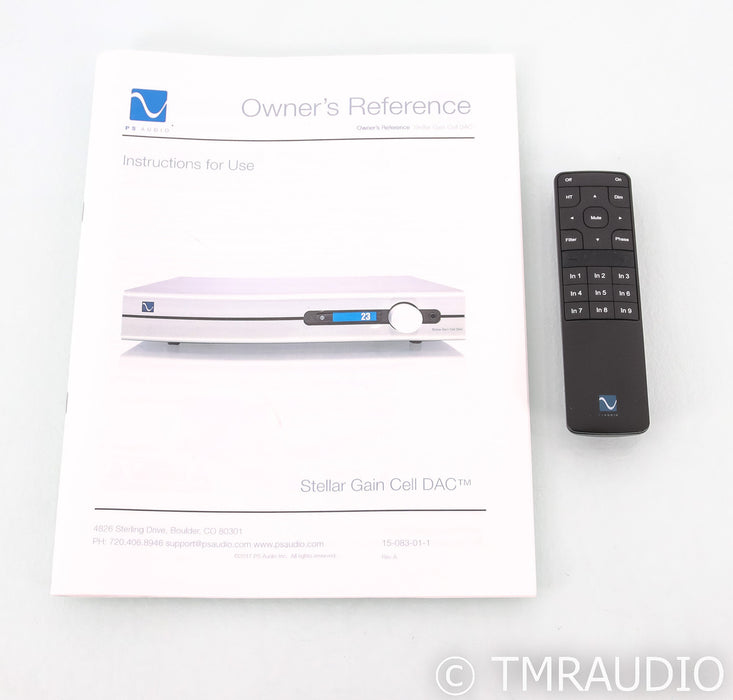 PS Audio Stellar Gain Cell DAC; D/A Converter; Silver (Used)