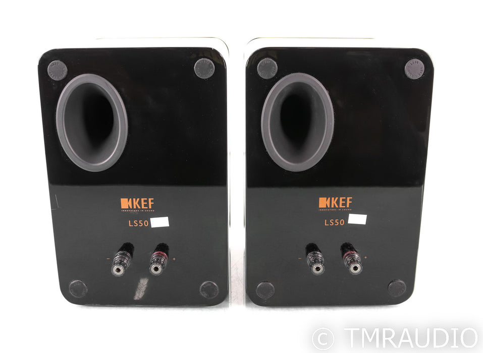 KEF LS50 Bookshelf Speakers; Black Pair; LS-50