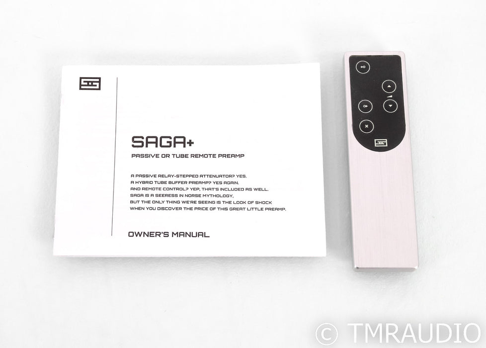 Schiit Saga S Stereo Preamplifier; Remote; Black