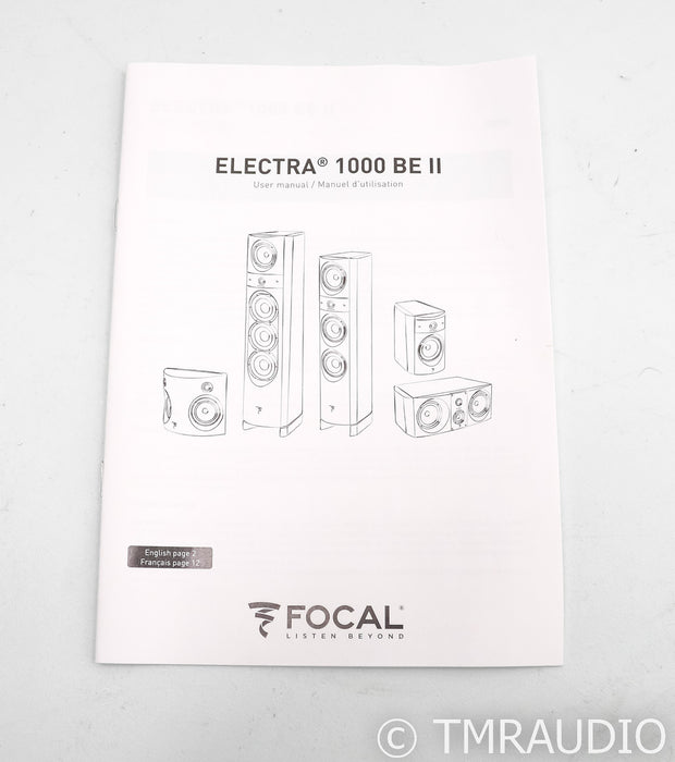 Focal Electra 1008 Be Bookshelf Speakers; Ebene Pair; Beryllium