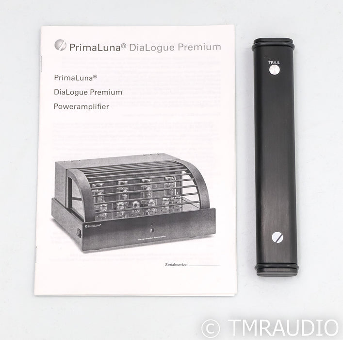 PrimaLuna DiaLogue Premium Stereo Tube Power Amplifier; Remote; Black