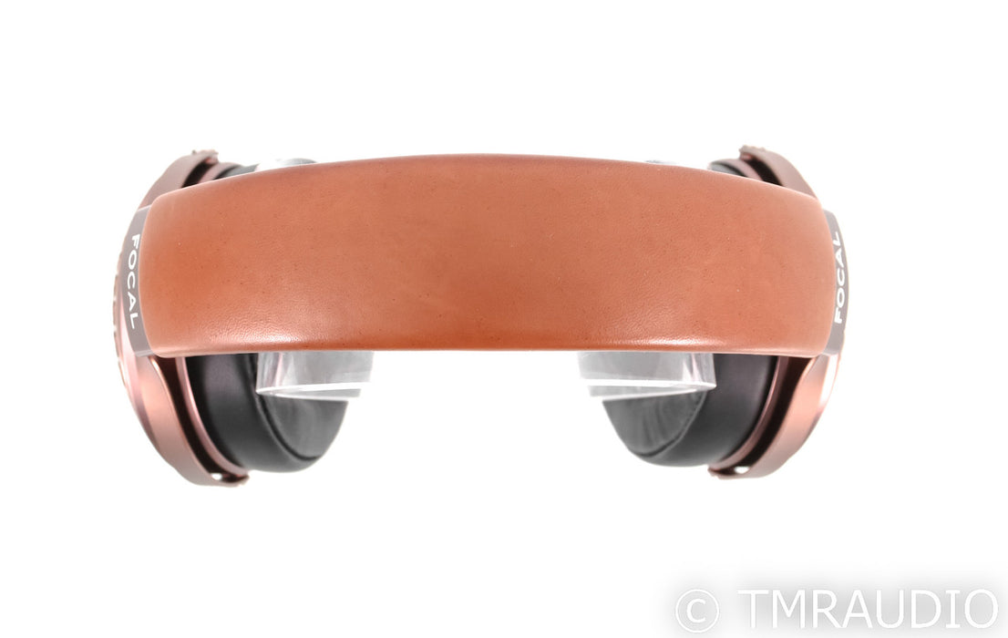 Focal Stellia Closed-Back Headphones; Chocolate Leather