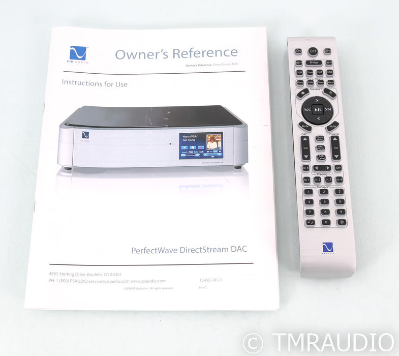PS Audio PerfectWave DirectStream DAC; D/A Converter; Remote; Silver
