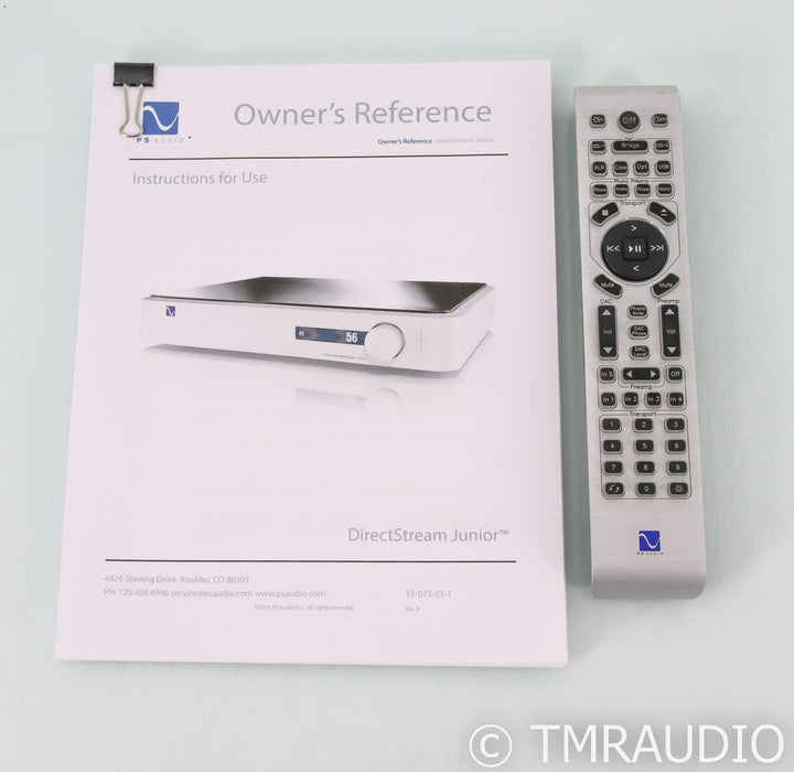 PS Audio PerfectWave DirectStream Jr DAC; D/A Converter; DSJ; Remote