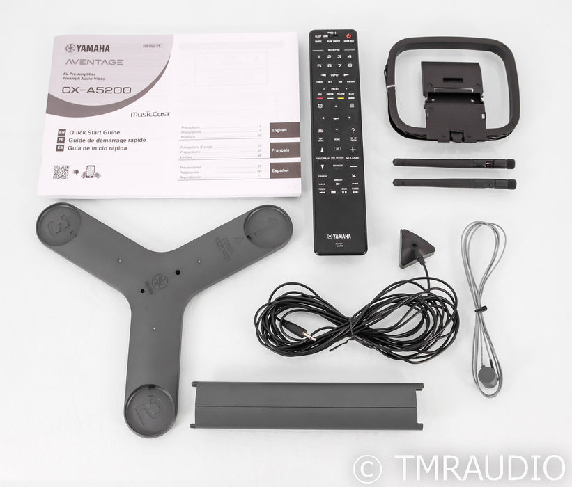 Yamaha CX-A5200 11.2 Channel Home Theater Processor; Wireless; Remote; MM Phono