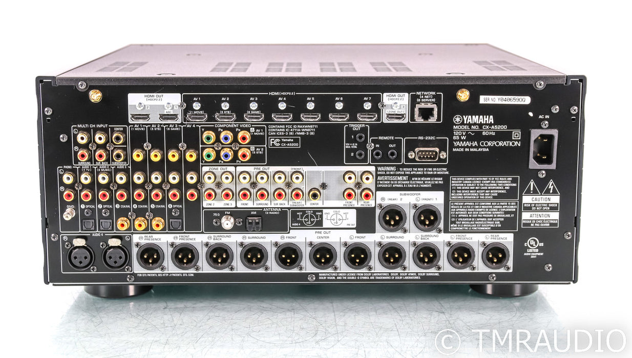 Yamaha CX-A5200 11.2 Channel Home Theater Processor; Wireless; Remote; MM Phono