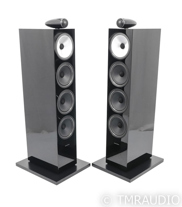 B&W 702 S2 FloorStanding Speakers; Gloss Black Pair