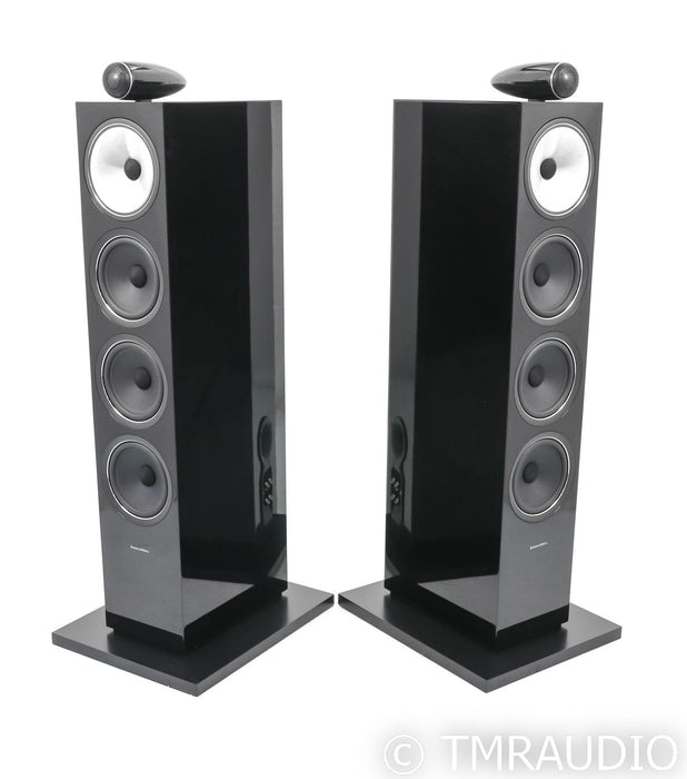B&W 702 S2 FloorStanding Speakers; Gloss Black Pair