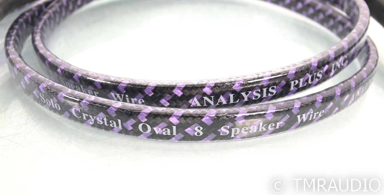 Analysis Plus Solo Crystal Oval 8 Speaker Cables; 8ft Pair