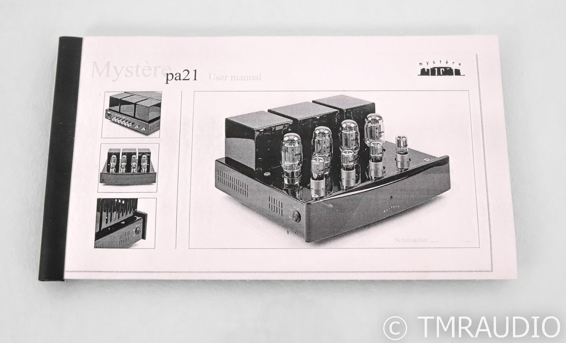 Mystere Standard PA21 Stereo Tube Power Amplifier; PA-21
