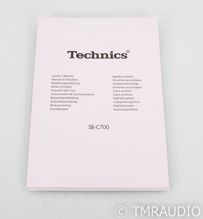 Technics SB-C700 Bookshelf Speakers; SBC700; White Pair