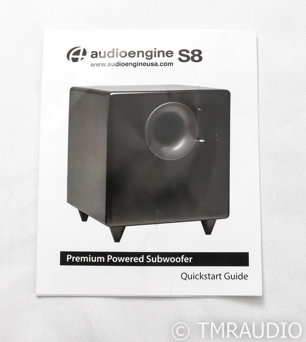 AudioEngine S8 8" Powered Subwoofer; Gloss White; S-8