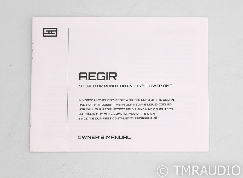 Schiit Aegir Stereo Power Amplifier; Black