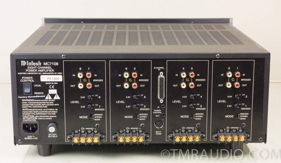 McIntosh MC7108 8 Channel Power Amplifier in Factory Box