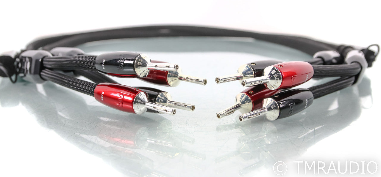 AudioQuest William Tell BASS Speaker Cables; 6.5ft Pair; 72v DBS