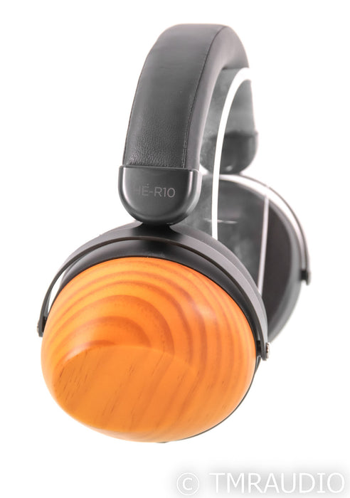 HiFiMan HE-R10D Closed Back Headphones; Wireless Adapter; Wood