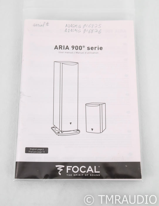 Focal Aria 906 Bookshelf Speakers; Noyer Pair