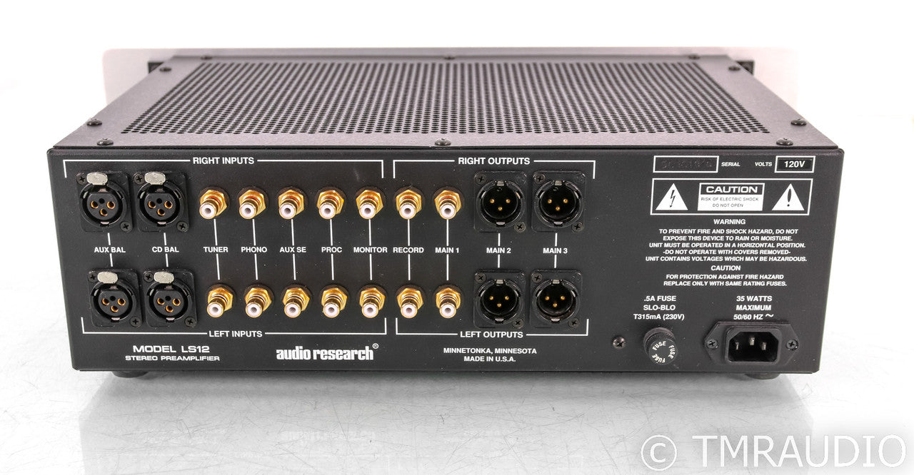 Audio Research LS12 Stereo Preamplifier; LS-12; Remote