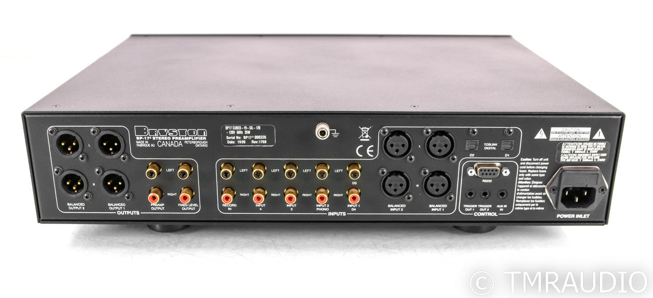 Bryston BP-17^3 Stereo Preamplifier; Cubed Series; Silver; 19"