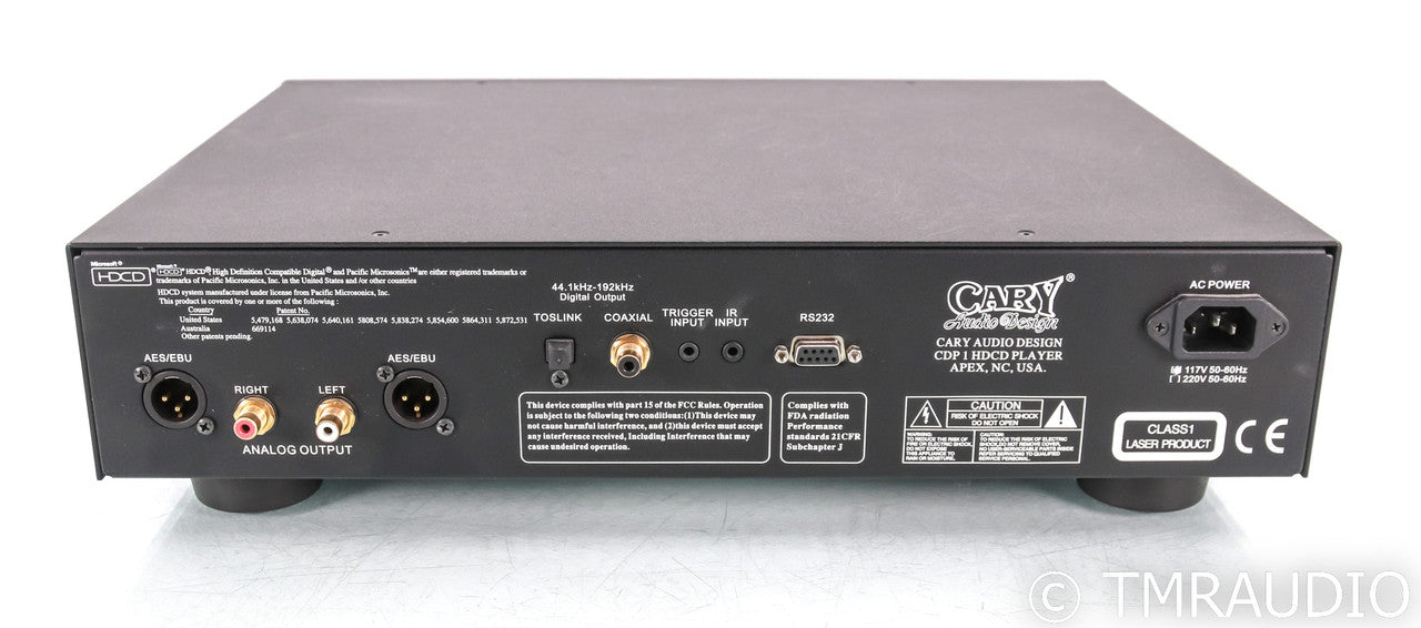 Cary Audio Design CDP 1 HDCD CD Player; Remote; CDP1