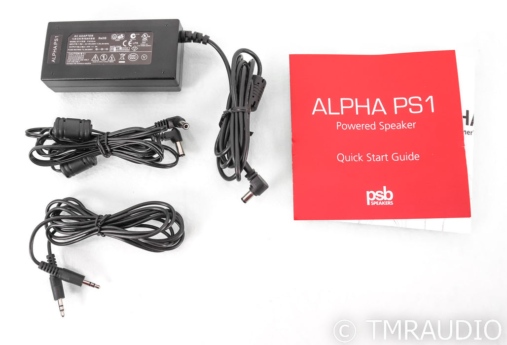 PSB Alpha PS1 Powered Bookshelf Speaker; PS-1; Black Pair