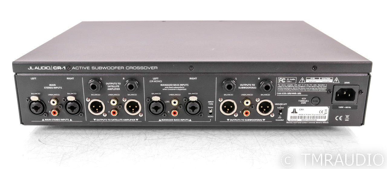 JL Audio CR1 Active Subwoofer / Satellite Crossover; Silver; CR-1