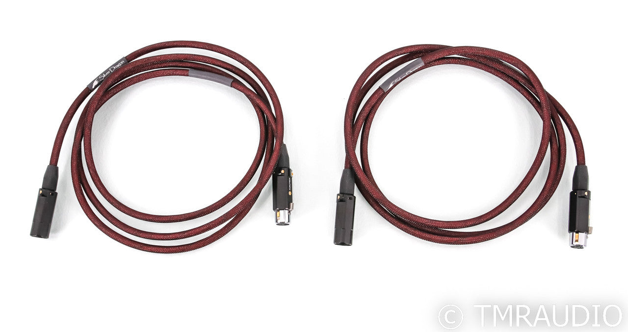 Moon Audio Silver Dragon V2 XLR Cables; 7.5ft Pair Balanced Interconnects