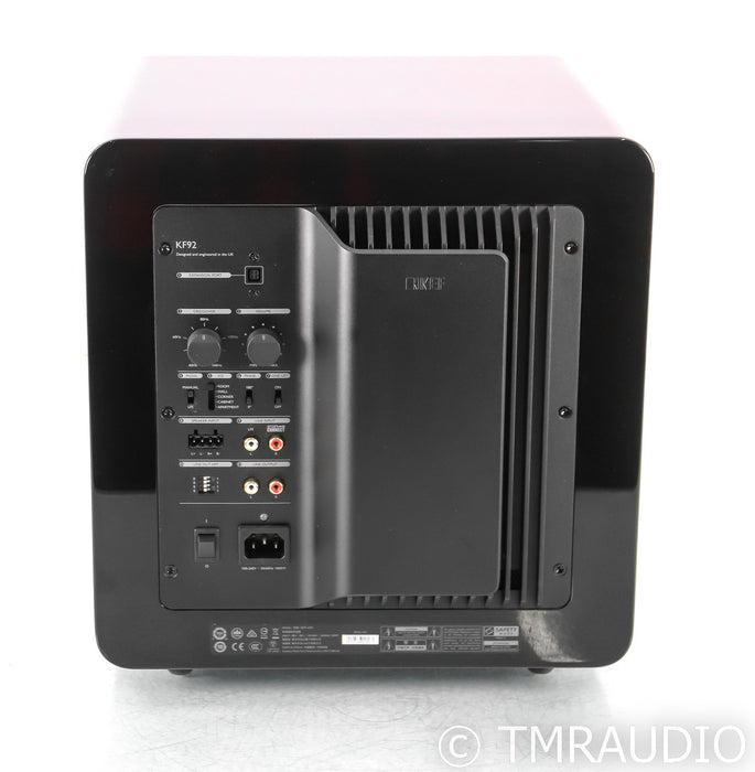 KEF KF92 Dual 9" Powered Subwoofer; Gloss Black