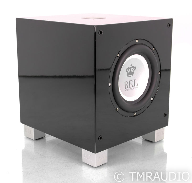 REL T/7i 8" Powered Subwoofer; Gloss Black
