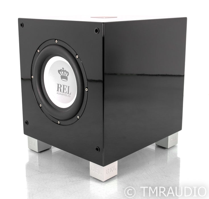REL T/7i 8" Powered Subwoofer; Gloss Black
