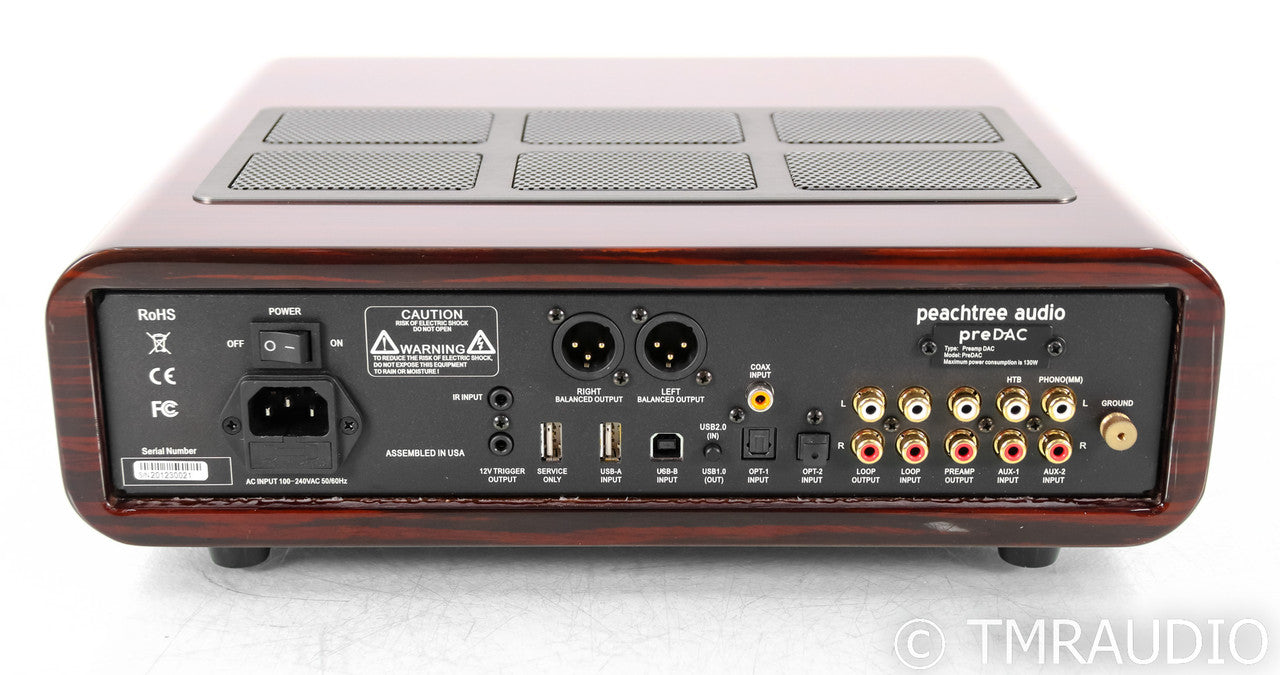 Peachtree preDAC Stereo Preamplifier / DAC; Remote; MM Phono; Gloss Mocha