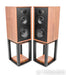 Wharfedale Linton 85th Anniversary Bookshelf Speakers; Walnut Pair w/ Stands