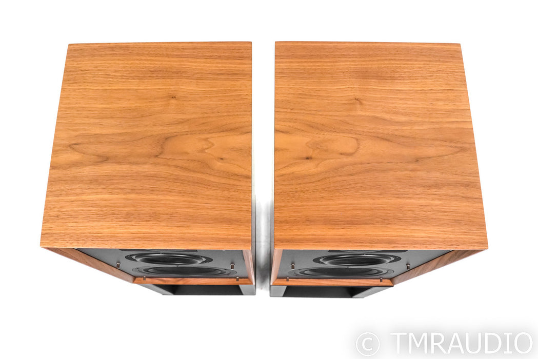 Wharfedale Linton 85th Anniversary Bookshelf Speakers; Walnut Pair w/ Stands