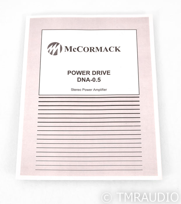 McCormack DNA-0.5 Deluxe Edition Stereo Power Amplifier; DNA0.5