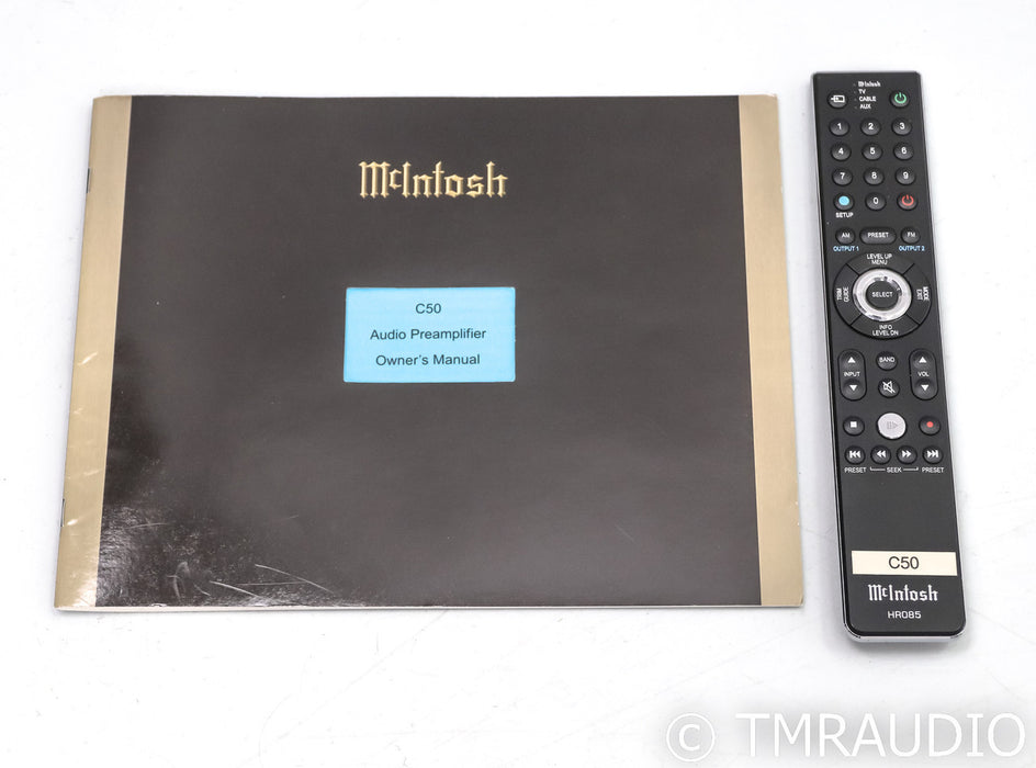 McIntosh C50 Stereo Preamplifier; C-50; MM / MC Phono; Remote