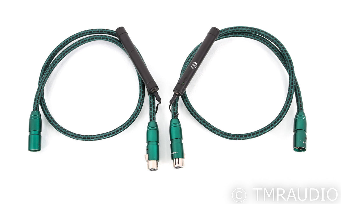 AudioQuest Jaguar XLR Cables; 1m Pair Balanced Interconnects; 36v DBS
