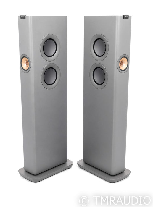 KEF LS60 Wireless Powered Floorstanding Speakers; Titanium Grey Pair; Remote