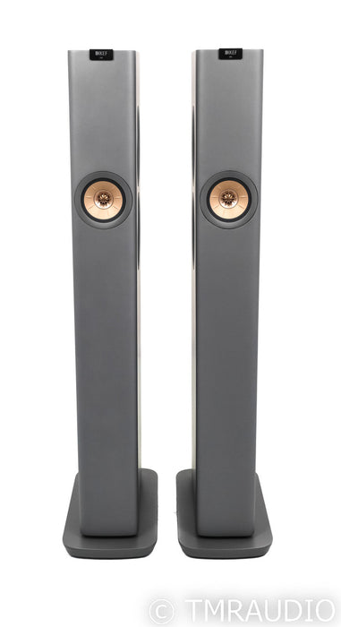 KEF LS60 Wireless Powered Floorstanding Speakers; Titanium Grey Pair; Remote