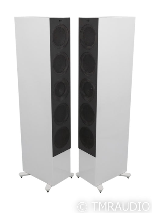 KEF R11 Floorstanding Speakers; White Pair w/ Grills; R-11
