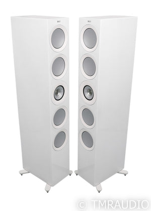 KEF R11 Floorstanding Speakers; White Pair w/ Grills; R-11