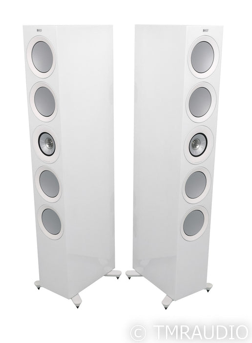 KEF R11 Floorstanding Speakers; White Pair w/ Grills; R-11