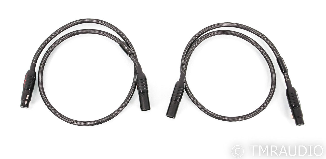 WireWorld Silver Eclipse XLR Cables; Series 7; 1m Pair Balanced Interconnects