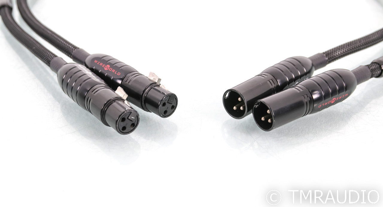 WireWorld Silver Eclipse XLR Cables; Series 7; 1m Pair Balanced Interconnects