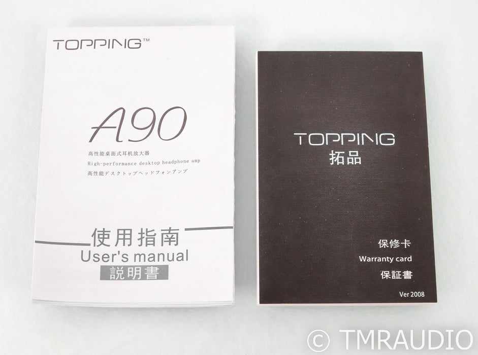 Topping A90 Headphone Amplifier / Preamplifier; A-90; Black
