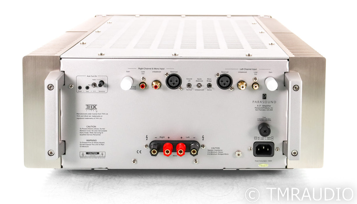 Parasound Halo A21 Stereo Power Amplifier; A-21; Silver