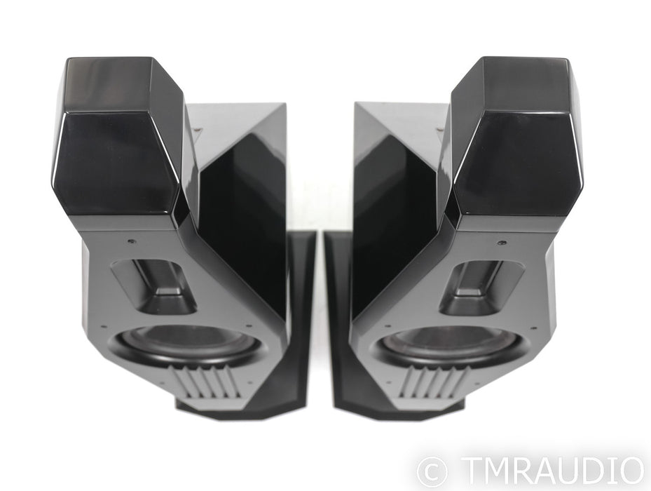 Lawrence Audio Violin SE Bookshelf Speakers; Black Pair w/ Stands